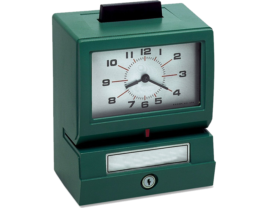 TimeClock Barcode Punch Cards for Simple In/Out • Simple In/Out